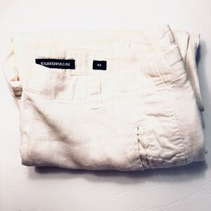 Europann Men’s Linen Trouser Pants